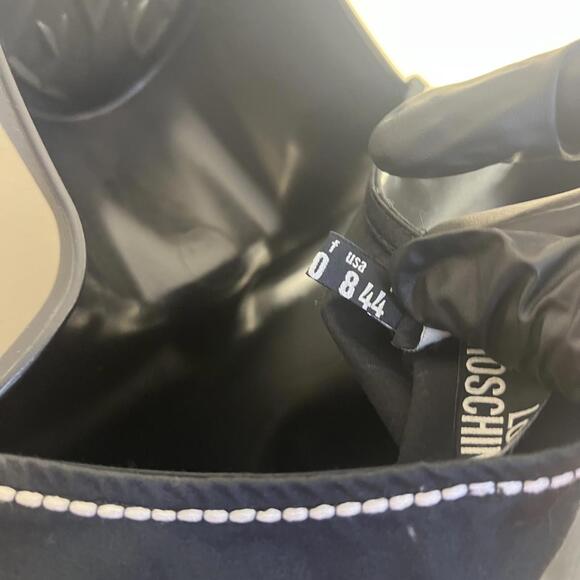 Love Moschino Women's Tea Length Dress Size‎ 8 Black Cotton - Picture 7 of 10